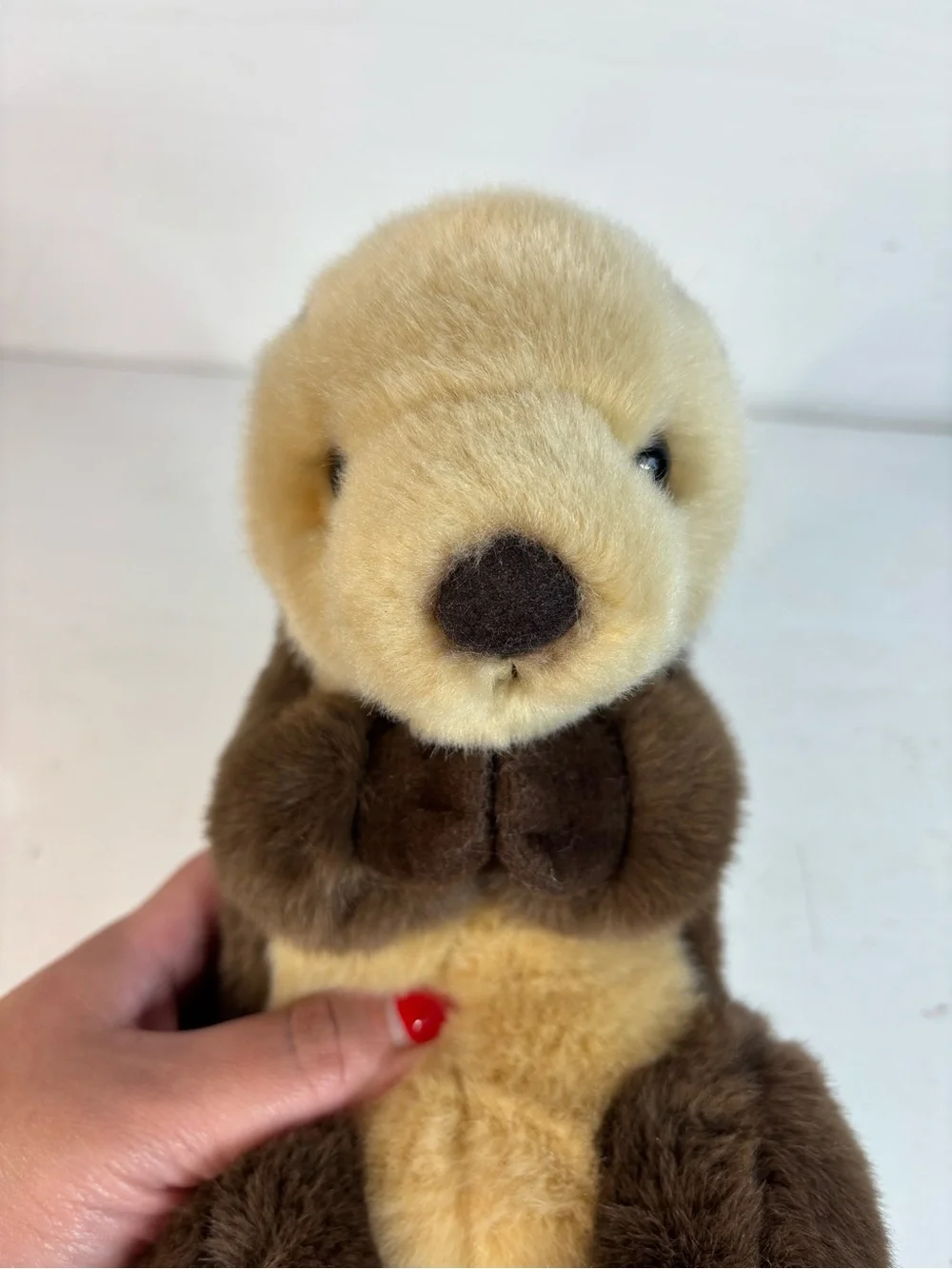 Aurora Miyoni Sea Otter Plush Toy - Soft Brown & Cream Small Pet Plush